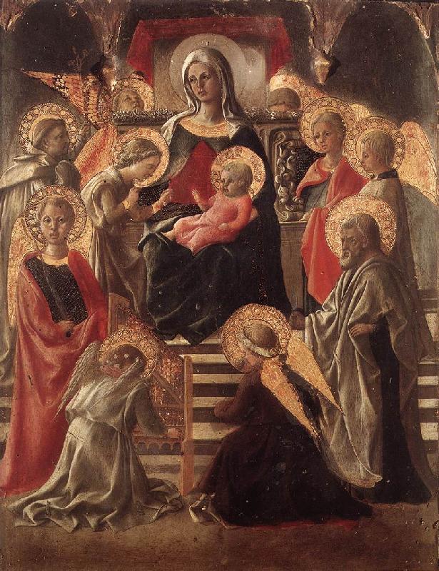 LIPPI, Fra Filippo St Stephen is Born and Replaced by Another Child (detail) sf Sweden oil painting art